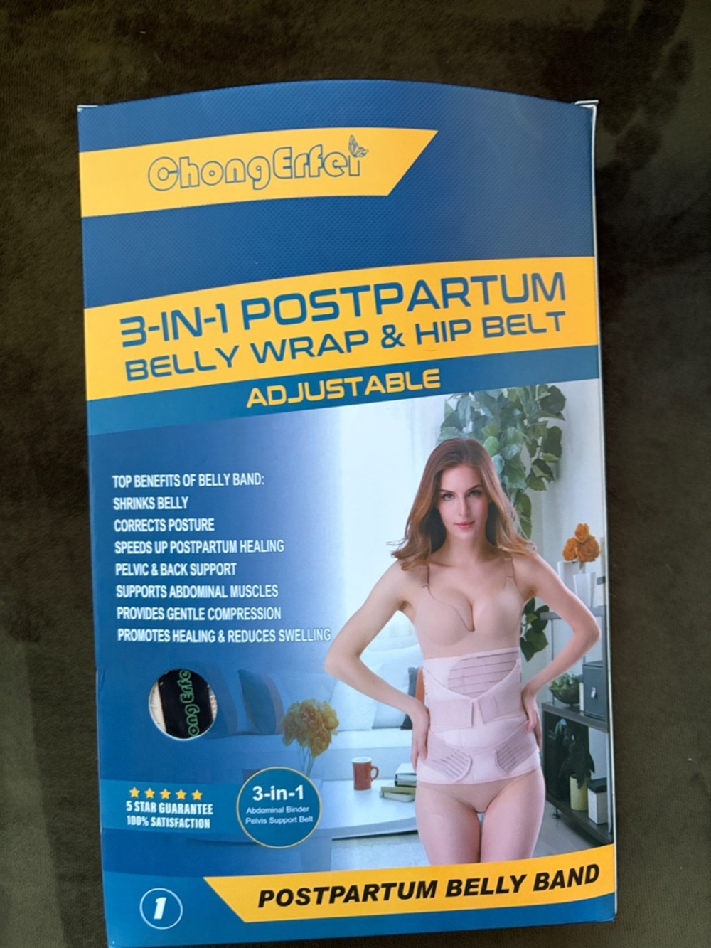 3-in-1 Postpartum Belly Wrap & Hip Belt - Beige